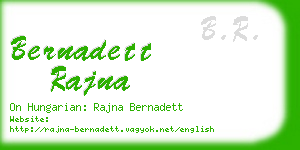 bernadett rajna business card